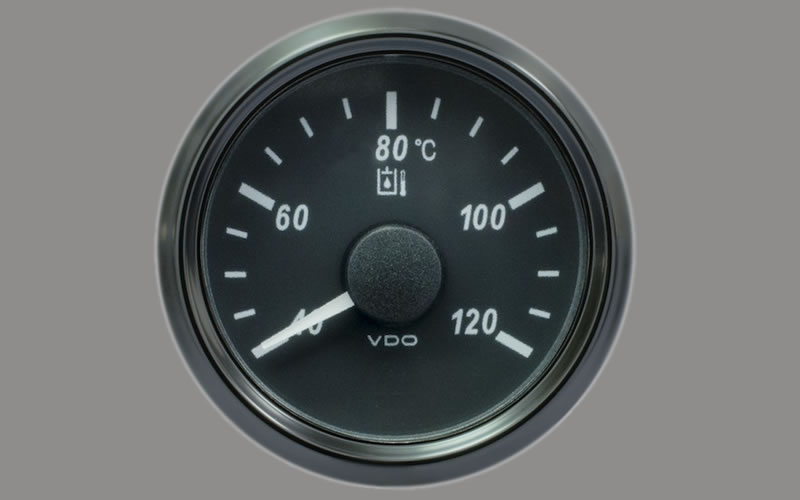 SingleViu Hydraulic Temperature Gauge 120°C